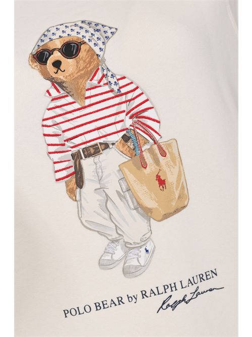 T-shirt in cotone relaxed con stampa Polo Bear POLO RALPH LAUREN | 211B20069001